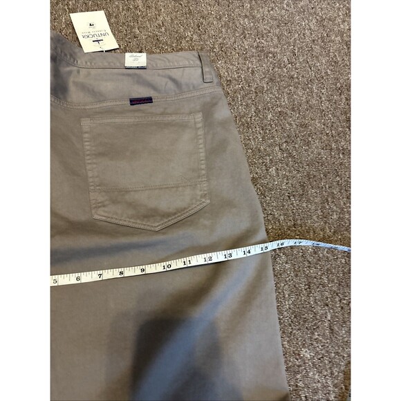 Untuckit Mens 40 x 32 Pants Grey Relaxed Fit Chino New Brand New With Tags - Picture 6 of 13